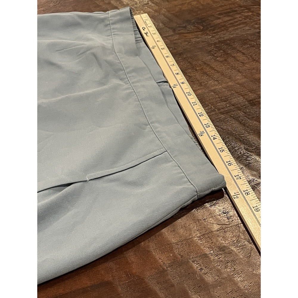 Vintage 80s Casablanca Midi‎ Skirt Size 18 Blue Secretary Slit Lined Made In USA - Picture 6 of 7